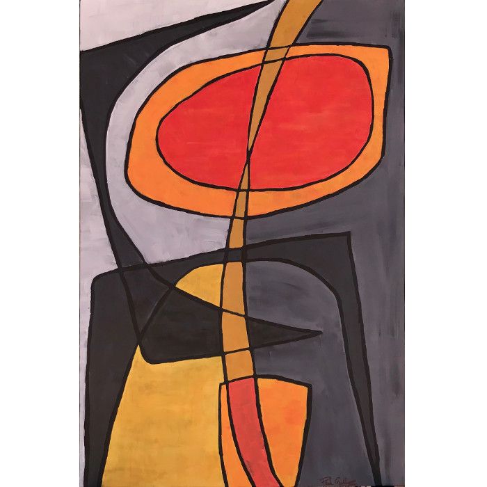 Saxophone, Abstract Modern Painting by Paula Gibbs | PAULA GIBBS ...