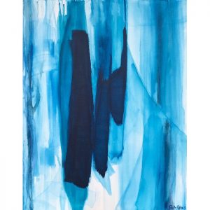 Blue abstract painting