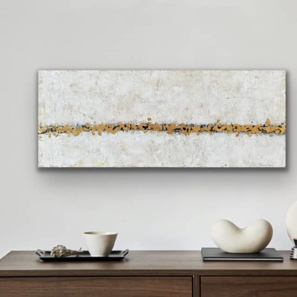 Landscape with Gold Horizon Abstract Painting